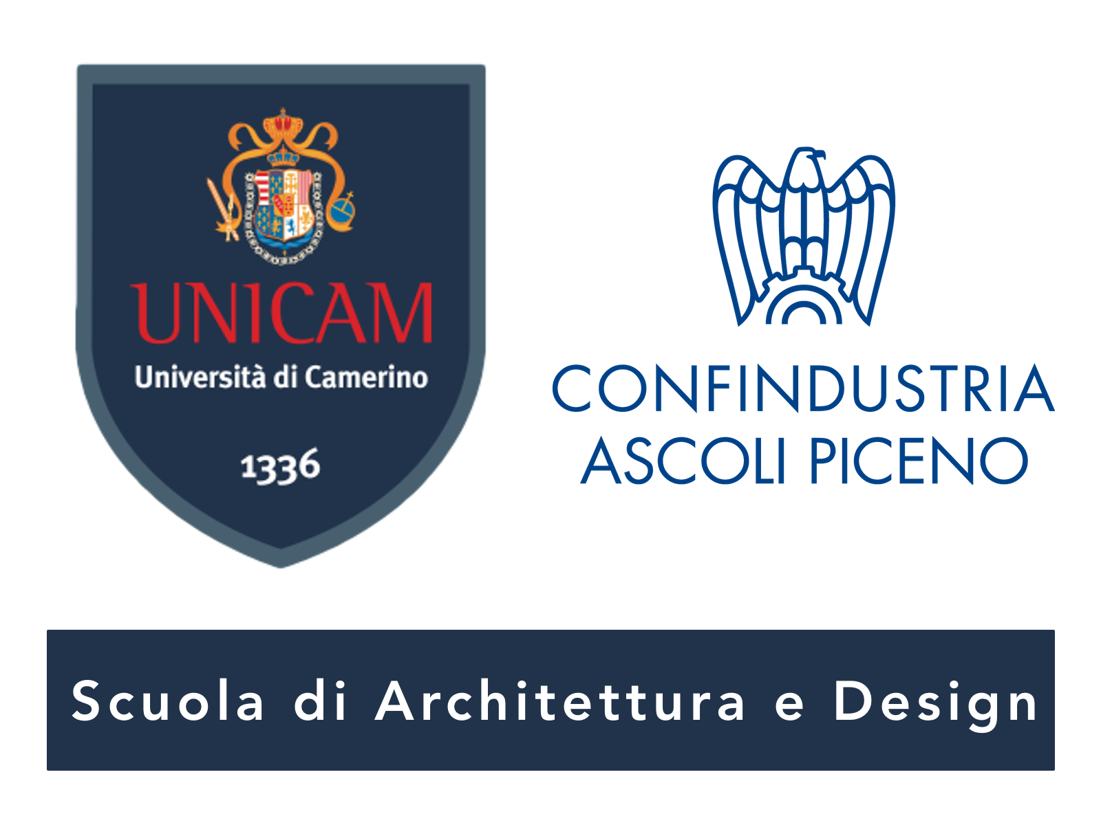 Logo UNICAM e Confindustria Ascoli Piceno