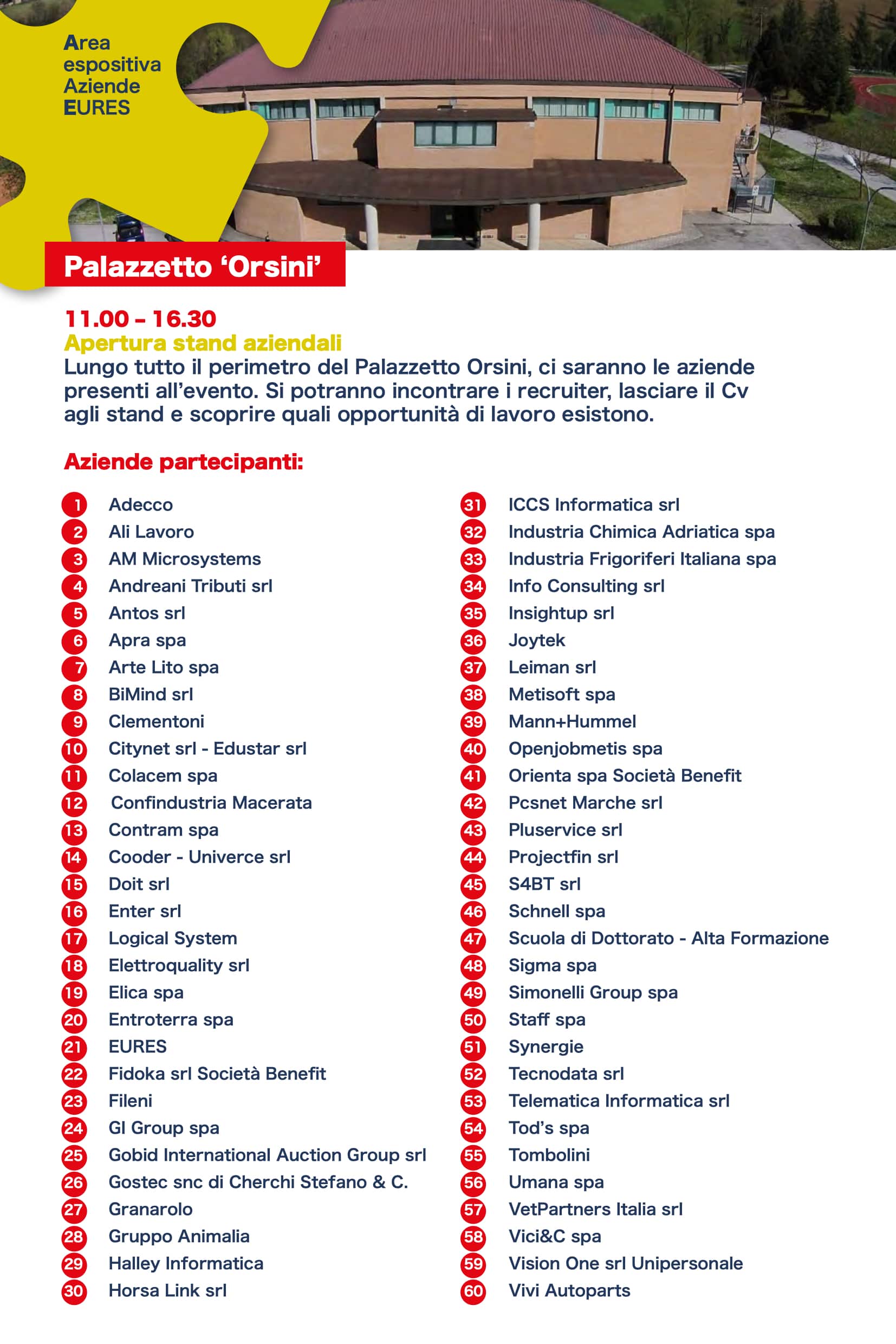 Immagine che descrive il programma dell'evento